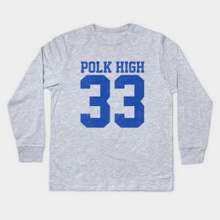 Polk High #33 vintage Al Bundy jersey Kids Long Sleeve T-Shirt